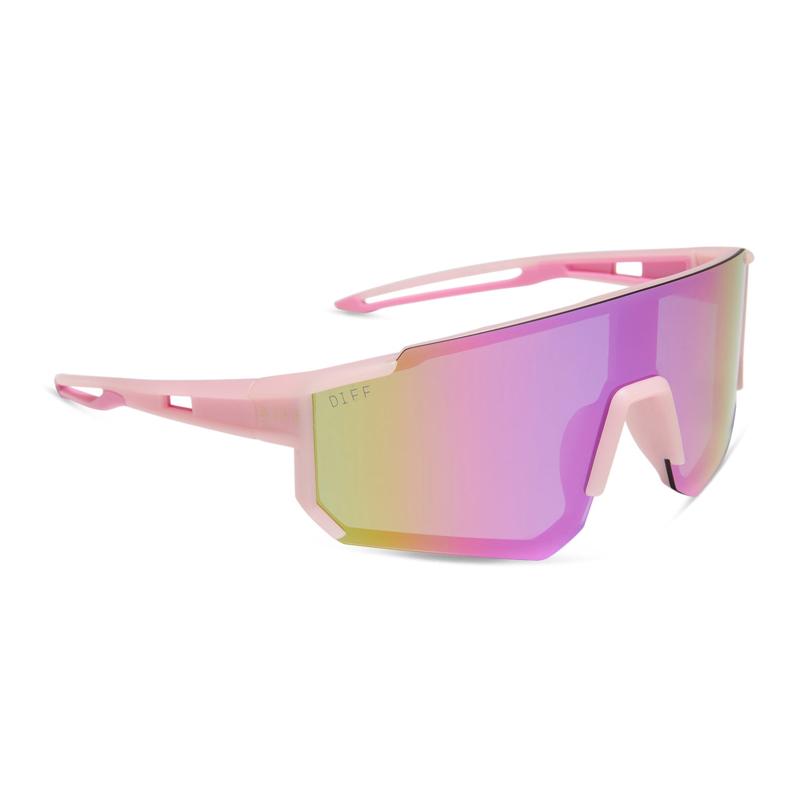 Heat Sunglasses — Matte Baby Pink + Pink Rush Mirror Polarized