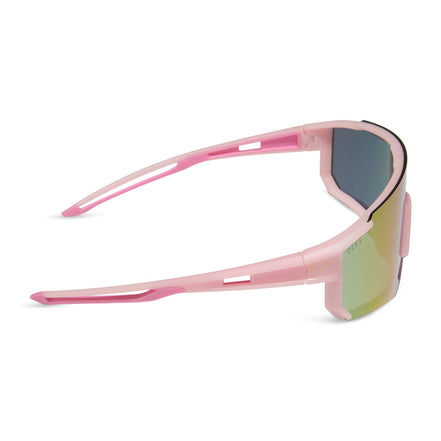 Heat Sunglasses — Matte Baby Pink + Pink Rush Mirror Polarized