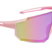 Heat Sunglasses — Matte Baby Pink + Pink Rush Mirror Polarized