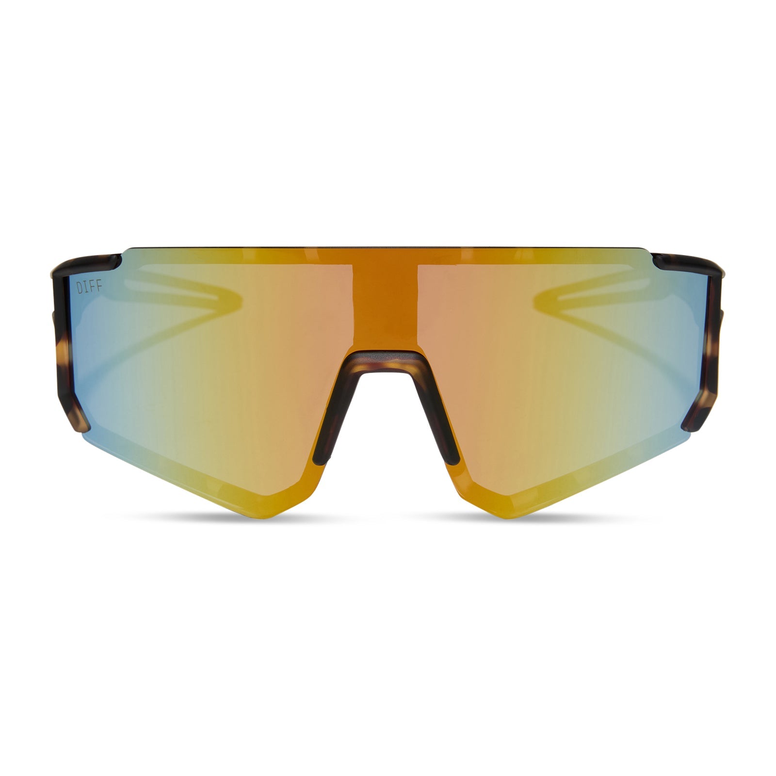 Heat Sunglasses — Sport Tortoise + Orange Flash Polarized