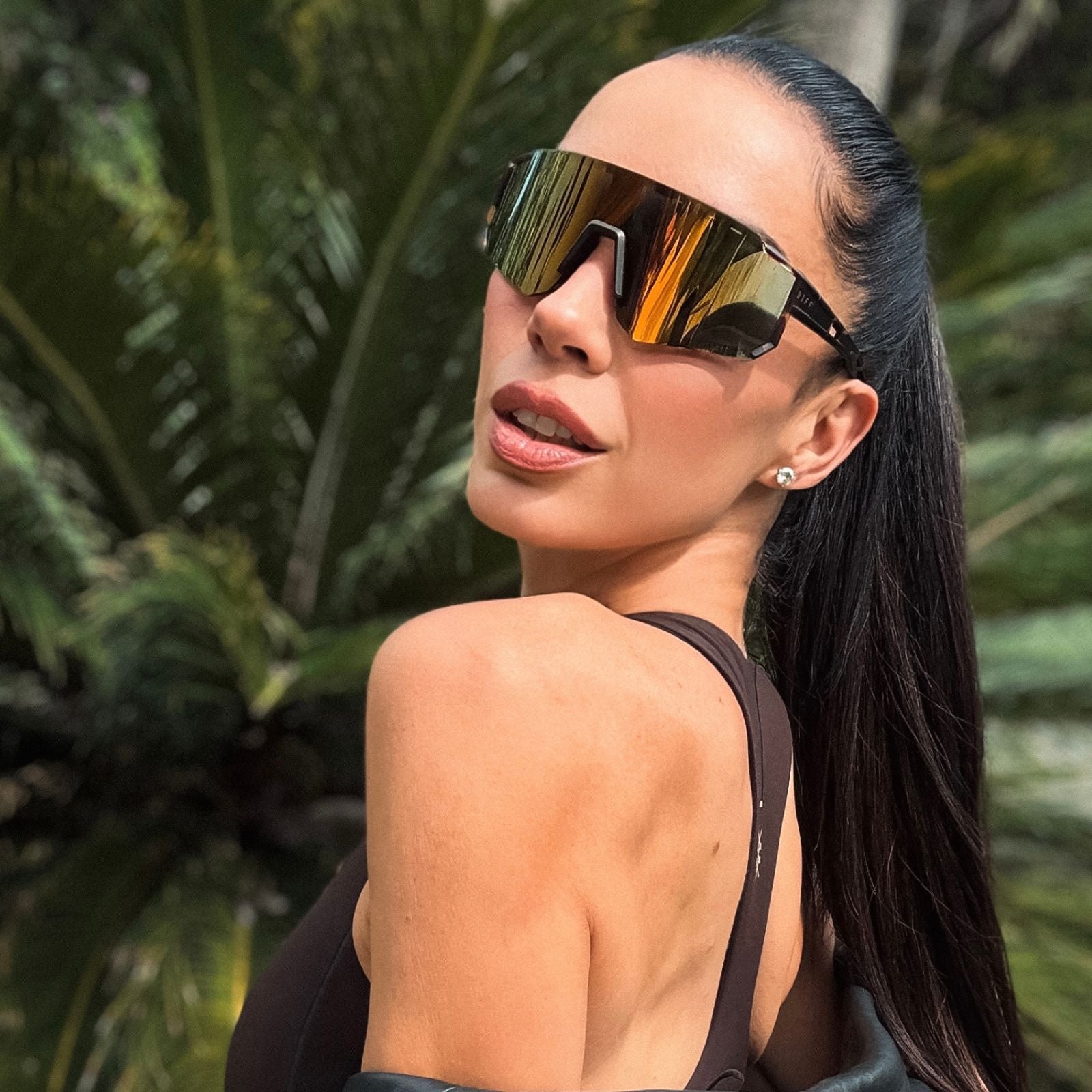 Heat Sunglasses — Sport Tortoise + Orange Flash Polarized