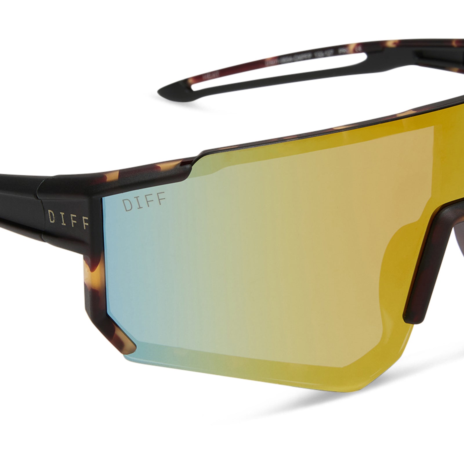 Heat Sunglasses — Sport Tortoise + Orange Flash Polarized
