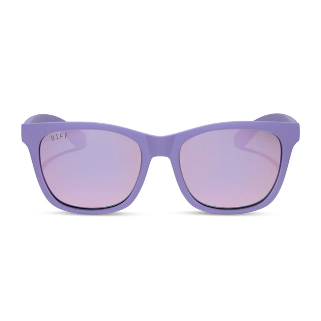 Storm Sunglasses — Matte Lavender + Lavender Mirror Polarized