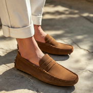 Suede Driver Loafers
