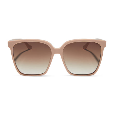 Naomi Sunglasses — Nude + Brown Gradient Polarized