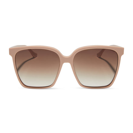 Naomi Sunglasses — Nude + Brown Gradient Polarized