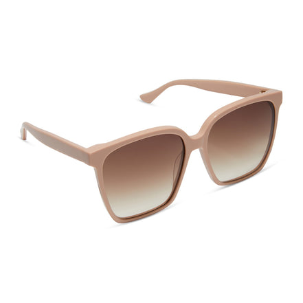 Naomi Sunglasses — Nude + Brown Gradient Polarized