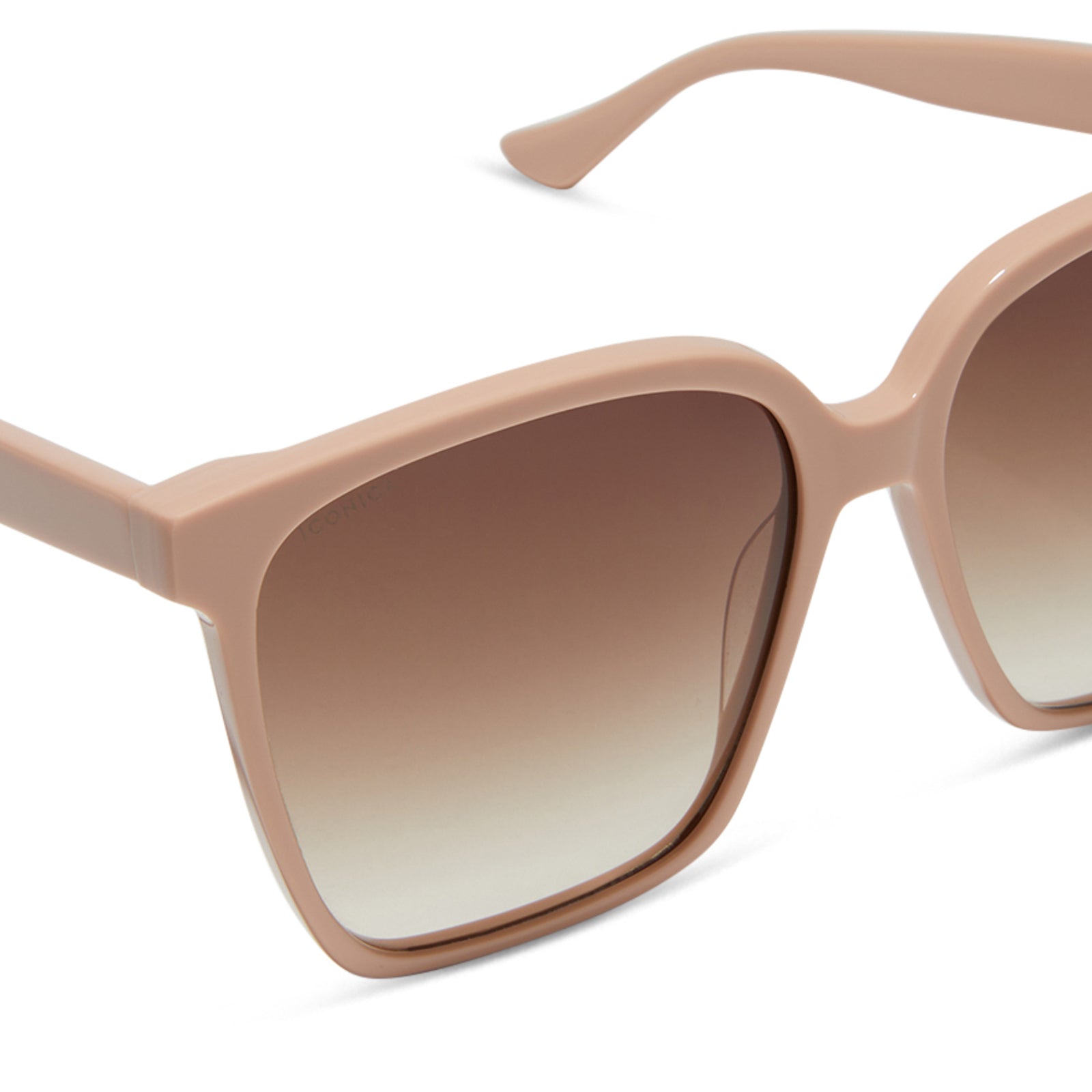 Naomi Sunglasses — Nude + Brown Gradient Polarized