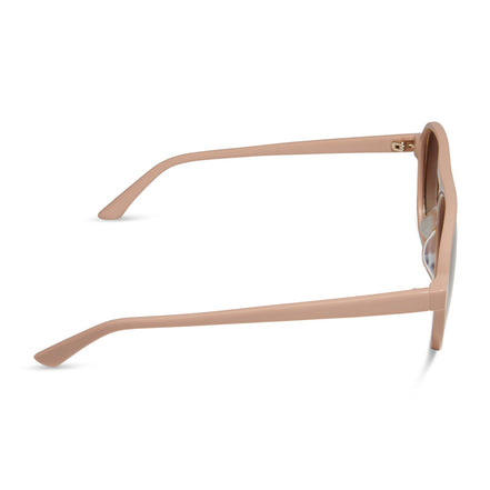 Pia Sunglasses — Nude + Brown Gradient Polarized