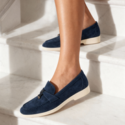 Old Money Suede Lady Loafers