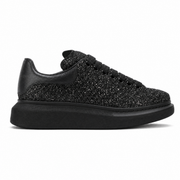 Oversized Sneaker Triple Black Glitter