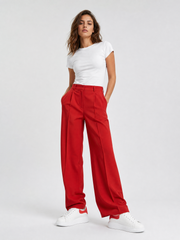 Oversized Sneaker White Red