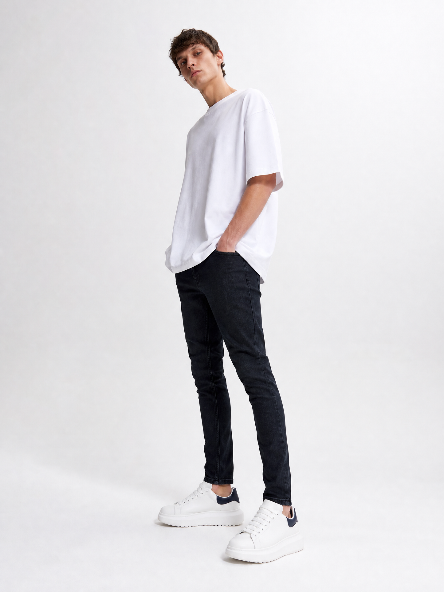 Oversized Sneaker White Blue