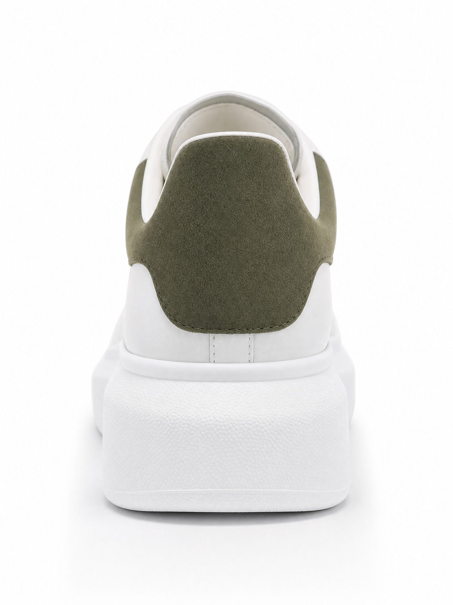 Oversized Sneaker White Olive Green