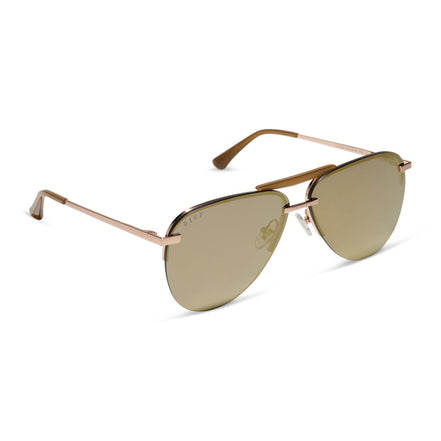 Tahoe Sunglasses — Brushed Gold + Gold Mirror
