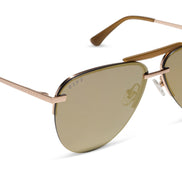 Tahoe Sunglasses — Brushed Gold + Gold Mirror