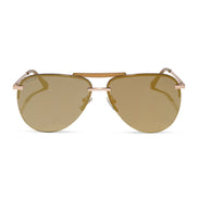 Tahoe Sunglasses — Brushed Gold + Gold Mirror