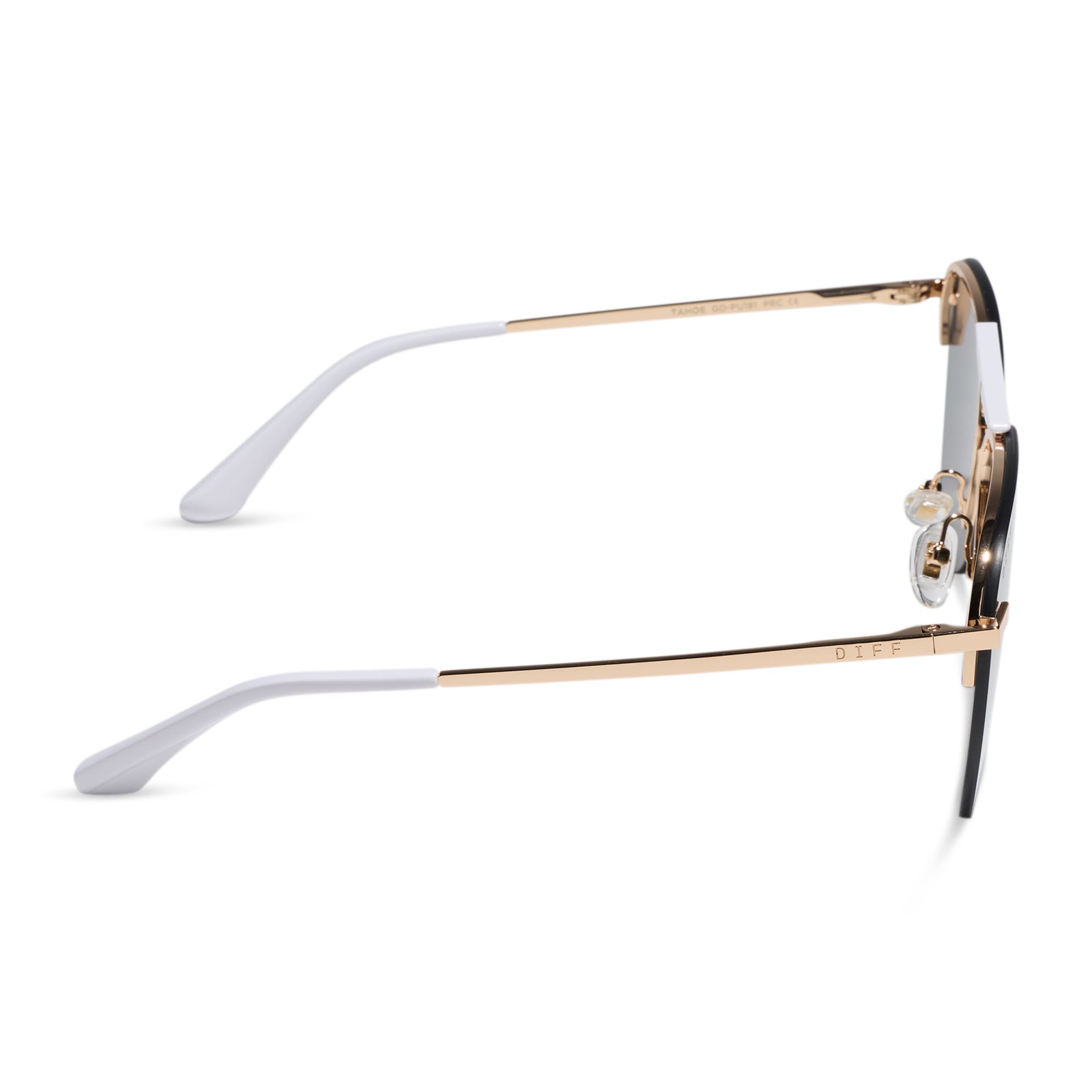 Tahoe Sunglasses — Gold + Purple Mirror