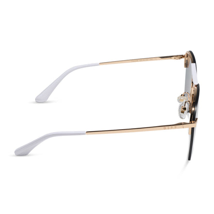 Tahoe Sunglasses — Gold + Purple Mirror